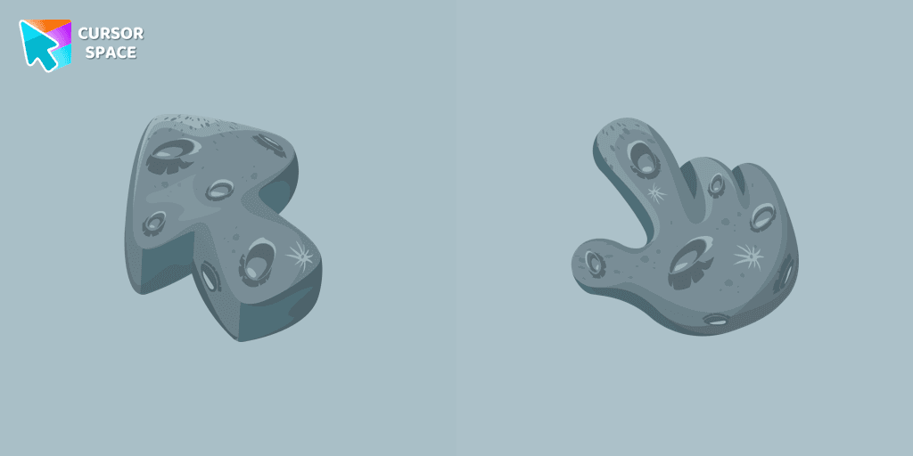 The Moon Texture cursor cursor pack